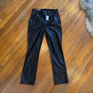 GAP Black Leather Women Jeans, brand new with tags